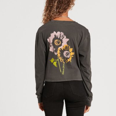 Camiseta VOLCOM Mujer manga larga THE VOLCOM STONES - BLACK Ref. B3632100 flores negra