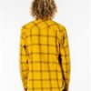 Camisa RIP CURL de Manga Larga con capucha franela Hombre Checked Out Mustard Ref. CSHGU9 cuadros mostaza