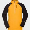 Sudadera VOLCOM polar invierno con media cremallera para hombre POLARTEC RESIN GOLD Ref. G4152200 amarillo mangas negras