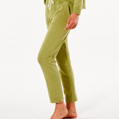 Pantalón de Chándal RIP CURL deporte para Mujer Organic Fleece Green Olive Ref. GPAAV9 verde