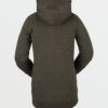 Sudadera VOLCOM para mujer con capucha clásica TOWER PULLOVER FLEECE - BLACK GREEN Ref. H4152204-bgr verde