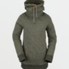 Sudadera VOLCOM para mujer con capucha clásica TOWER MUJER - VERDE POLVORIENTO Ref. H4152204 verde
