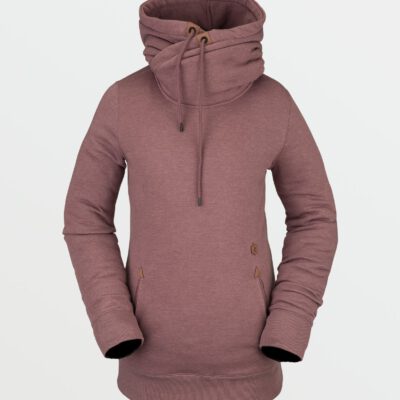 Sudadera VOLCOM para mujer con capucha clásica TOWER PULLOVER FLEECE - ROSEWOOD Ref. H4152204-ros rosa