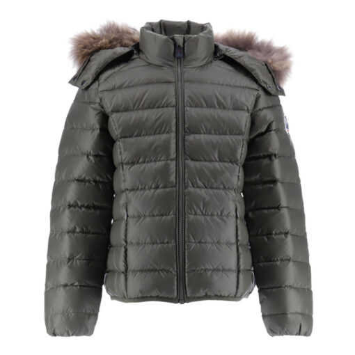 Chaqueta capucha pelo Jott de plumas pato Niño GOLD GARCON GRAND FROID 5901/255 army Justoverthetop Color verde