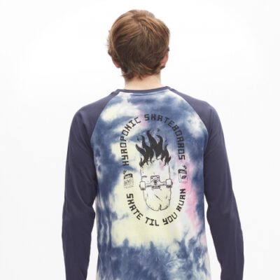 Camiseta Hombre HYDROPONIC manga larga SKATE BURN NAVY / TIE DYE Ref. 21515-02 azul tie dye