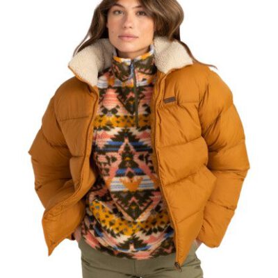 Chaqueta BILLABONG acolchada para Mujer January Puffa INCA GOLD (1930) Ref. Z3JK22BIF1 mostaza