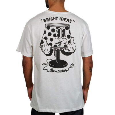 Camiseta THE DUDES manga corta para hombre SWITCH WHITE Ref.1008929-FW21 blanca bright ideas