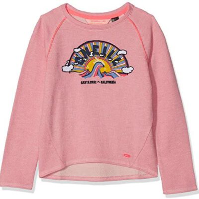 Sudadera ONEILL niña con cuello redondo Rise and surf sweatshirt Geranium Pink Ref. 8A6472 rosa arco iris