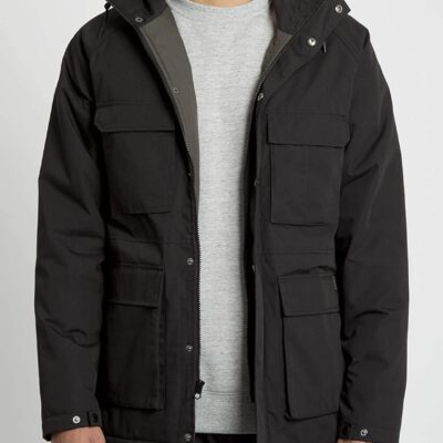 Chaqueta invierno Hombre VOLCOM parka con capucha RENTON WINTER - BLACK Ref. A1731907 Negra