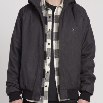 Chaqueta invierno Hombre VOLCOM con capucha HERNAN COASTER 5K - BLACK Ref. A1731901_BLK negra