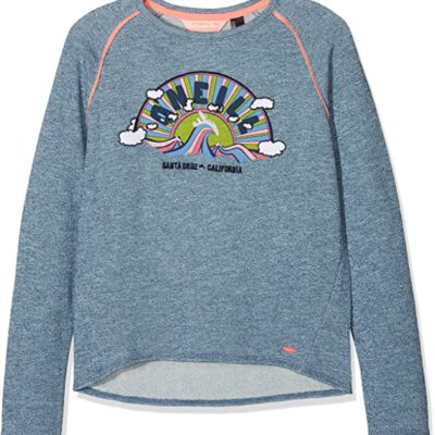 Sudadera ONEILL niña con cuello redondo Rise and surf sweatshirt atlantic blue Ref. 8A6472 azul arco iris
