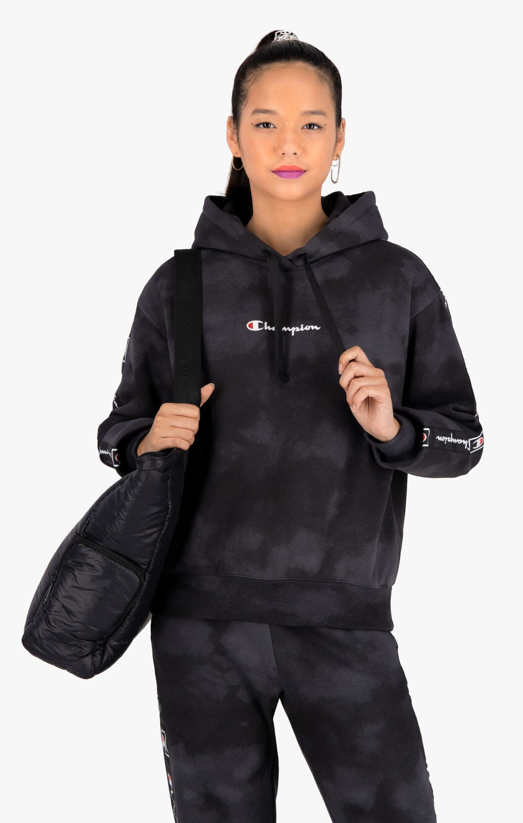 Tie dye sudadera negra hotsell