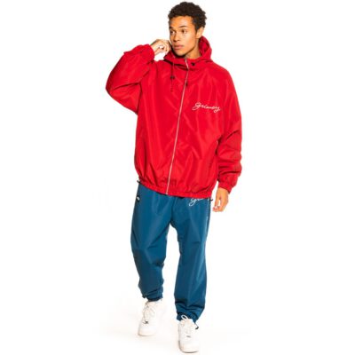 Chaqueta GRIMEY chándal cremallera y capucha Unisex Grimey "Martinica Fact" - Red | Fall 21 Ref. GTJ171-RED roja