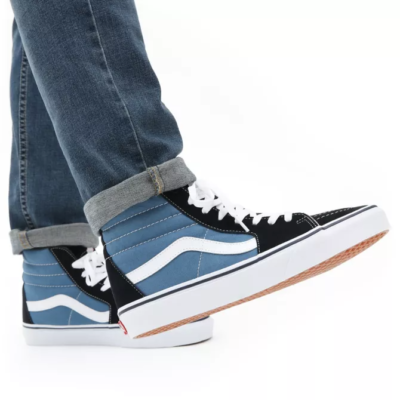 Zapatillas media caña VANS Skate número uno del mundo chica SK8-HI Navy Ref. VN000D5INVY azul/negras