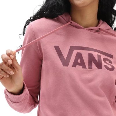 Sudadera VANS para Mujer con capucha CLASSIC V Ref. VN0A53OVSOF rosa logo pecho