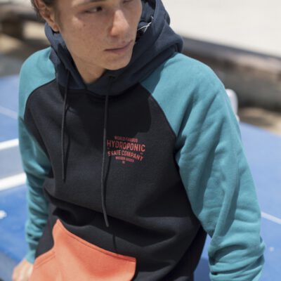 Sudadera Hydroponic unisex con capucha FAMOUS GREEN / BLACK / NAVY / ORANGE Ref. 21545-01 verde/negra degradada