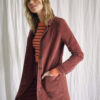 Abrigo pana RVCA con botones para mujer CAMILLE ROWE PARADIS CINNAMON (2868) Ref. Z3JKRJRVF1 gránate