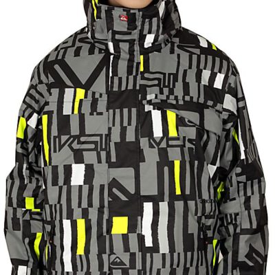 Chaqueta nieve QUIKSILVER niño con capucha Blender Ref. KGBSJ073 Negra/amarillo fluor