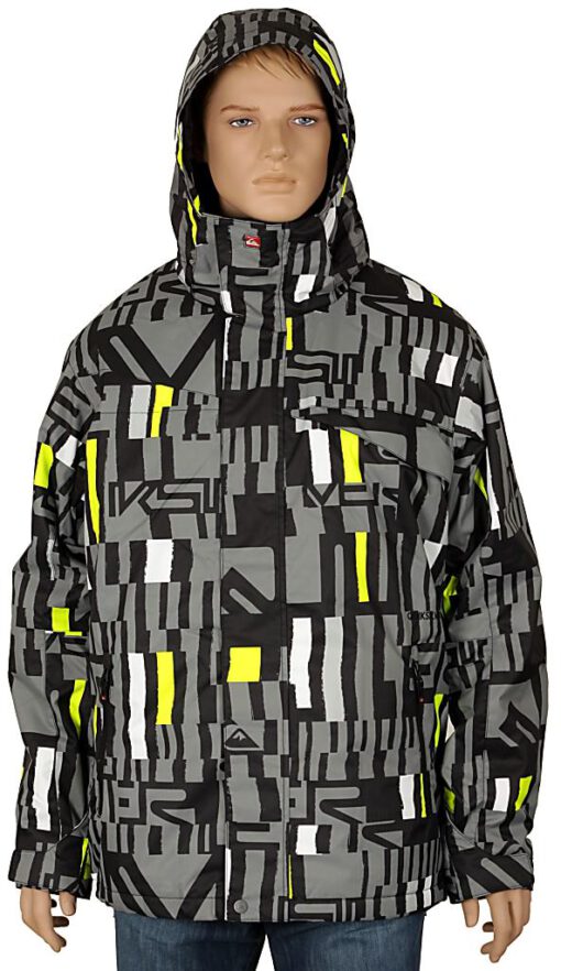 Chaqueta nieve QUIKSILVER niño con capucha Blender Ref. KGBSJ073 Negra/amarillo fluor