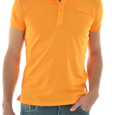 Polo KAPORAL Hombre manga corta NEMARE basic mandarine Ref. 14M91 naranja mandarina