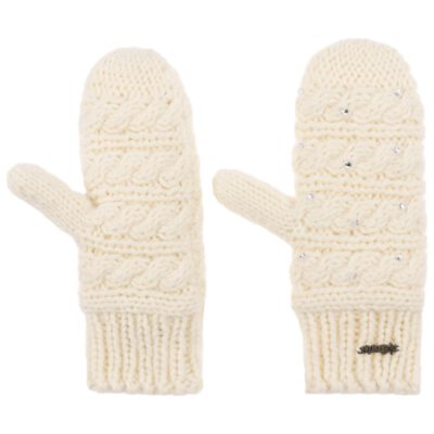 Manoplas BARTS para niña punto grueso CLAIRE MITTS creme Ref. 1387001 diseño clásico de tejido trenzado crema