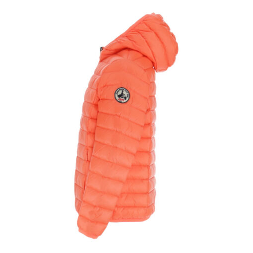 Chaqueta capucha Jott de plumas pato Niño HUGO BASIC 6900/ 715- ORANGE FLUOR Justoverthetop Color naranja fosforito