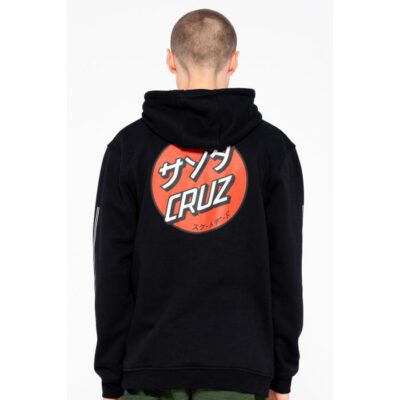 Sudadera Santa Cruz hombre suave con capucha Mixed Up Dot Hoodie Ref. SCA-HDY-4975 negra