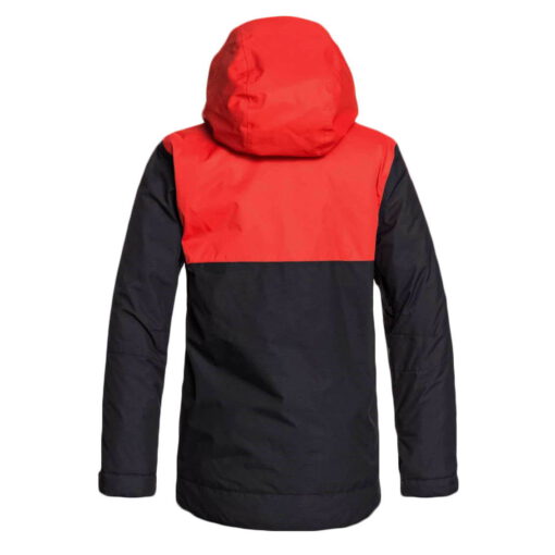 Chaqueta nieve DC Shoes niño con capucha Snowboard DEFY (kvj0) Ref. EDBTJ03029 negra y roja