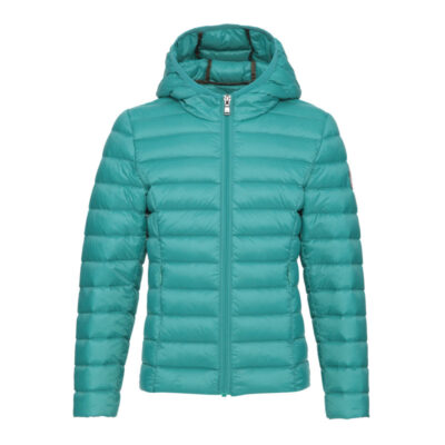 Chaqueta con capucha Jott de plumas pato Niña 6900/107 lagon CARLA BASIC Justoverthetop Color verde agua