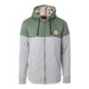 Chaqueta polar Rip Curl hombre acolchado con capucha cálido FLANNY FLEECE Ref. CFERS4 gris/verde