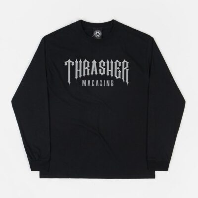 Camiseta THRASHER Magazine Hombre manga larga Low Low Logo Longsleeve T-shirt Black Ref. 145044 negra logo