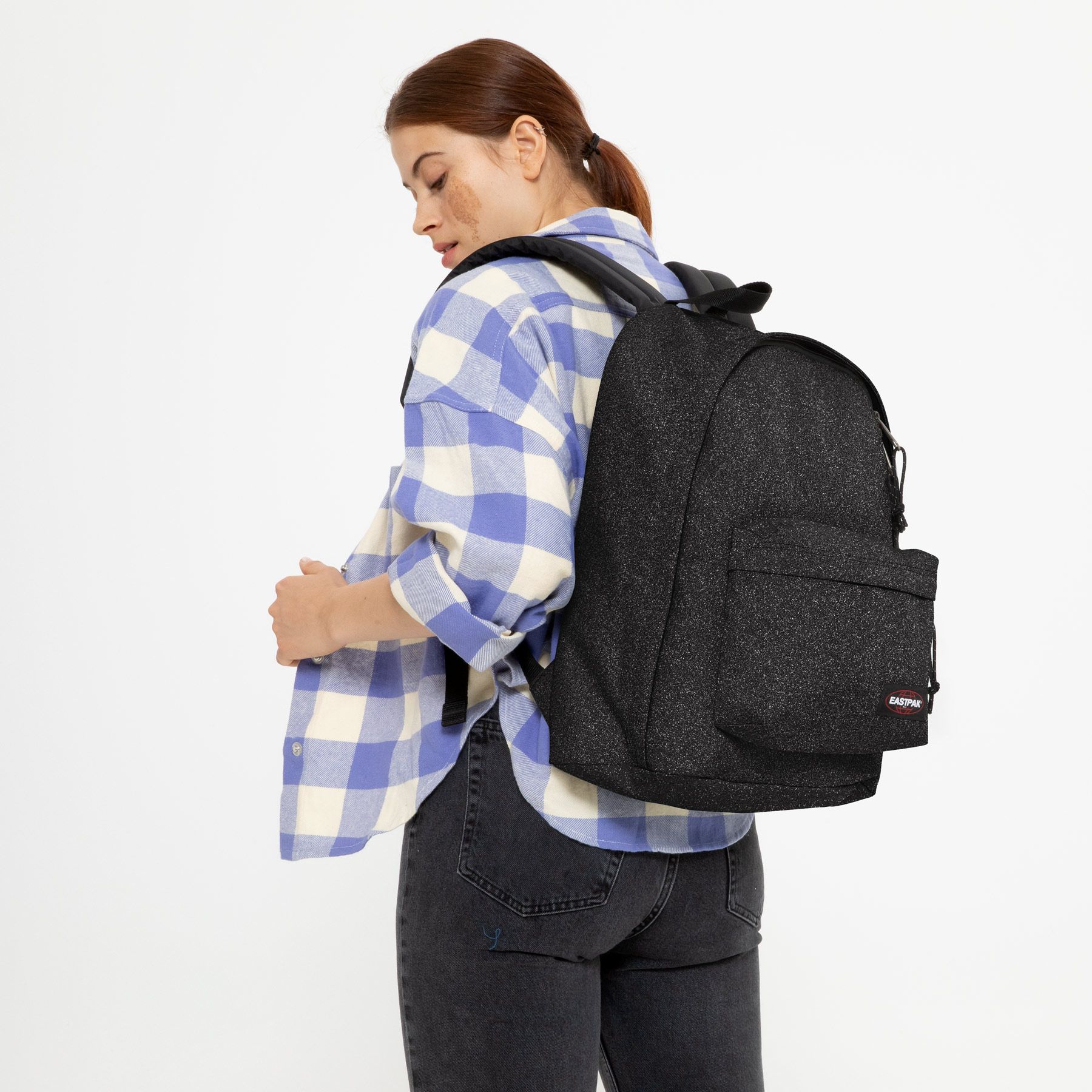 Mochila eastpak on sale purpurina