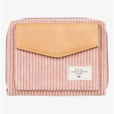 Billetera ROXY Cartera para Mujer grande Always Vintage ASH ROSE (mkm0) Ref. ERJAA03772 rosa palo pana