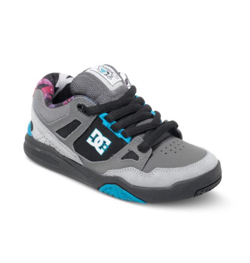 Zapatillas DC SHOES para niño cuero STAG 2 KB grey/grey/black Ref. ADBS100148 gris/gris//negro