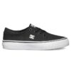 Zapatillas DC SHOES para niño TRASE TX BLACK/WHITE (BKW) Ref. ADBS300251 negra suela blanca