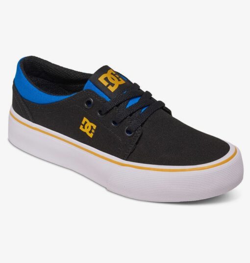 Zapatillas DC SHOES para niño TRASE TX BLACK/BLUE/GREY (xkbs) Ref. ADBS300251 negra y azul