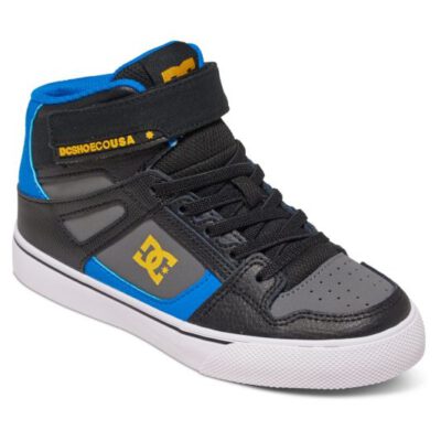 Zapatillas altas DC SHOES para niño cuero SPARTAN HI EV black/blue/grey Ref. ADBS300260 negra/azul/gris