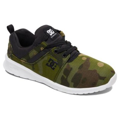 Zapatillas malla DC SHOES para niño muy cómodas HEATHROW TX CAMO (CMO) Ref. ADBS700066 verde camuflaje