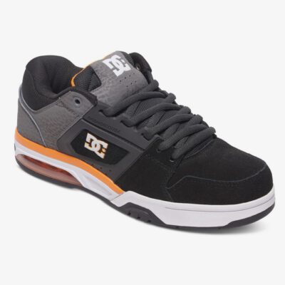 Zapatillas Piel DC SHOES para hombre RIVAL Grey/grey/orange (xssn) Ref. ADYS200034 gris/detalles naranjas