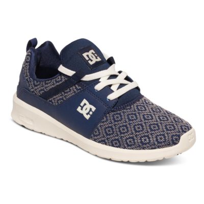 Zapatillas textiles DC Shoes muy cómodas para mujer HEATHROW SE NAVY (NVY) Ref. ADJS700022 Azul espampadas