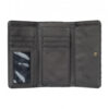 Billetera Roxy triple Hoja para Mujer Hazy Daze MARSALA ISHA Ref. ERJAA03765 negro logo
