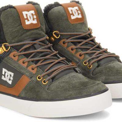 Zapatillas altas DC SHOES para hombre SPARTAN HIGH WC WNT Black Olive (bve) Ref. ADBS400005 verde/negra