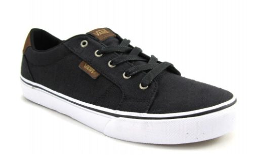 Zapatillas VANS Skate Niño Bishop (Textile) Black/Potting Soil Mod. VN000NLWHWP Negra clara detalles piel