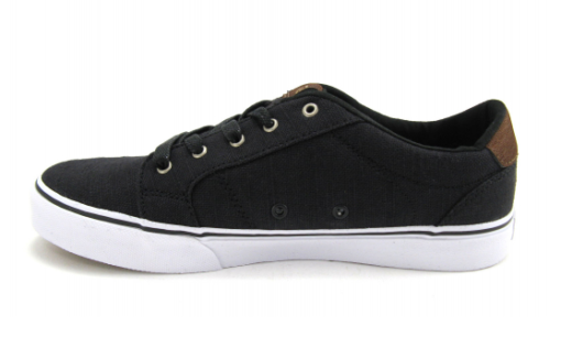 Zapatillas VANS Skate Niño Bishop (Textile) Black/Potting Soil Mod. VN000NLWHWP Negra clara detalles piel