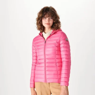 Chaqueta con capucha Jott de plumas pato Mujer CLOE BASIC PF22WDOW01 - 453 ROSE Justoverthetop Color rosa