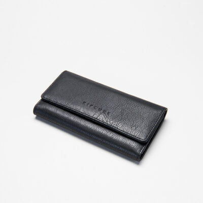 Billetera monedero Rip Curl Essentials 2 phone wallet para mujer 3 hojas Ref. LWUIS1 negra