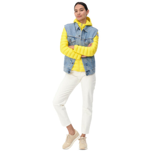 Chaqueta con capucha Jott de plumas pato Mujer CLOE BASIC 6900CLO-627-JAUNE VIF Justoverthetop Color amarillo