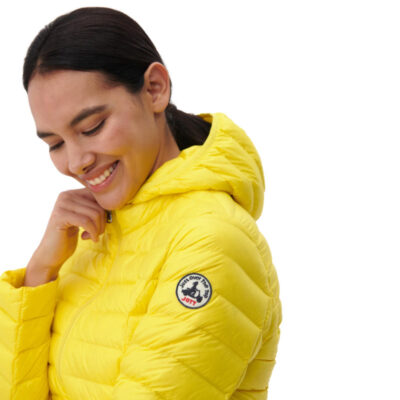 Chaqueta con capucha Jott de plumas pato Mujer CLOE BASIC 6900CLO-627-JAUNE VIF Justoverthetop Color amarillo