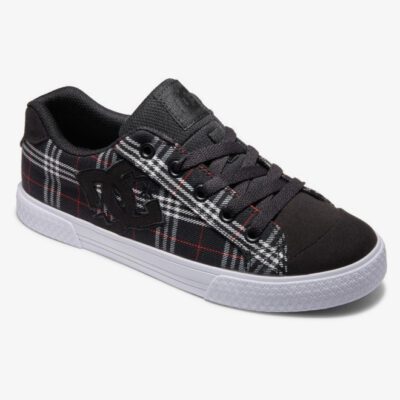 Zapatillas téxtil DC Shoes para mujer CHELSEA black/plaid (bpd) Ref. ADJS300243 negra cuadros