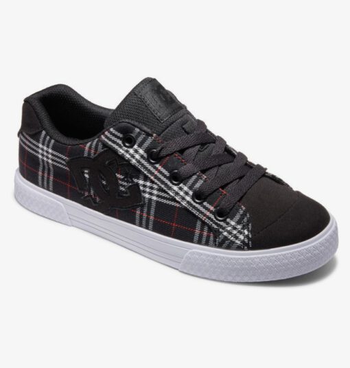 Zapatillas téxtil DC Shoes para mujer CHELSEA black/plaid (bpd) Ref. ADJS300243 negra cuadros